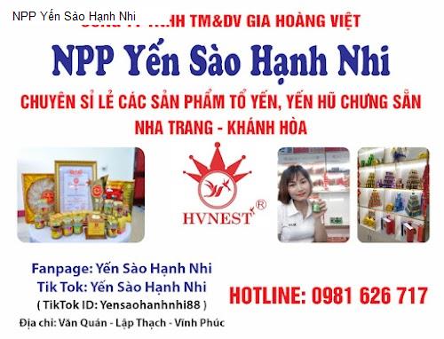 Vĩnh Phúc - Danh sách 2 Cửa Hàng Yến Sào tại H. Lập Thạch, T. Vĩnh Phúc