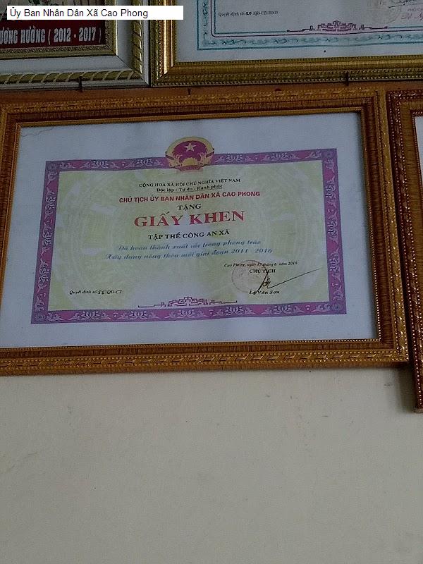 Ủy Ban Nhân Dân Xã Cao Phong